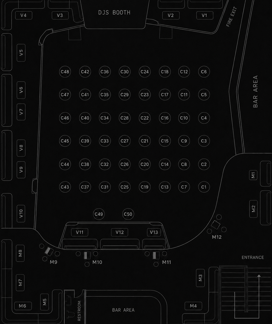 Venue table map